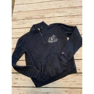 League ODU Old Dominion University Monarchs Quarter Zip Pullover Navy Small